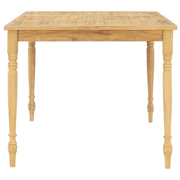 vidaXL Matgrupp f&ouml;r tr&auml;dg&aring;rden 5 delar med dynor massivt teaktr&auml;