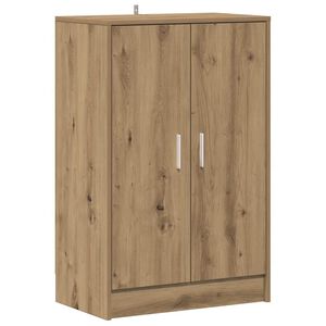vidaXL Skosk&aring;p artisan ek 60x35x92 cm konstruerat tr&auml;