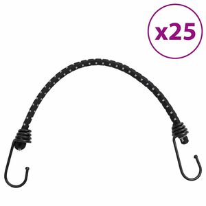 vidaXL Stroppar med reflekterande remsor och krokar 25 st 38 cm