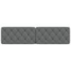 vidaXL Headboard Cushion Dark Grey 200 cm Fabric