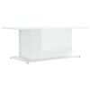 vidaXL Soffbord vit h&ouml;gglans 102x55,5x40 cm konstruerat tr&auml;