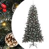 vidaXL Konstgjord julgran Gr&ouml;n 240 cm PVC och Plast och St&aring;l