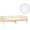 vidaXL Dagb&auml;dd med madrass 90x200 cm massiv furu