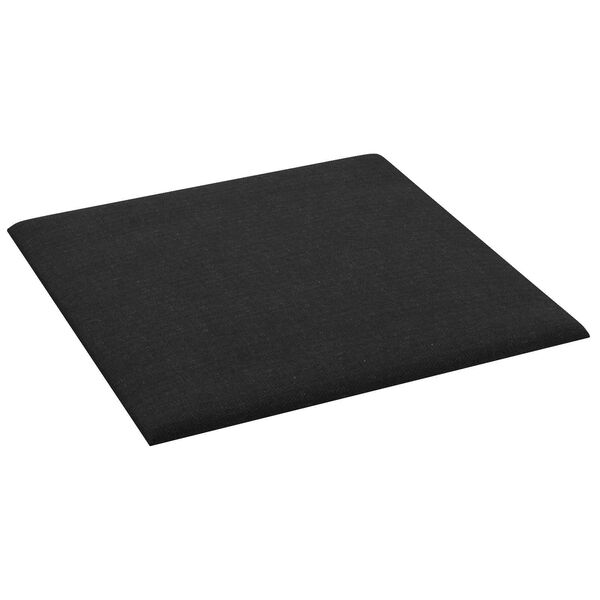 vidaXL V&auml;ggs&auml;nggavel 12 pcs Svart 30 x 30 cm tyg