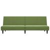 vidaXL B&auml;ddsoffa 2-sits med fotpall ljusgr&ouml;n sammet