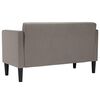 vidaXL Loveseat soffa taupe 111 cm tyg