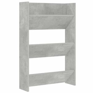 vidaXL V&auml;ggmonterat skost&auml;ll betonggr&aring; 60x18x90 cm konstruerat tr&auml;