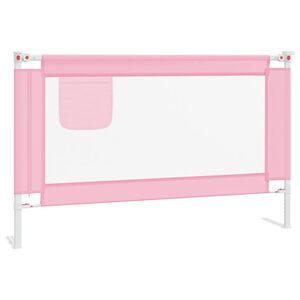 vidaXL S&auml;ngskena f&ouml;r barn rosa 120x25 cm tyg
