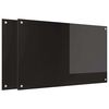 vidaXL K&ouml;ksskydd 2 st Svart 100 x 60 cm h&auml;rdat glas
