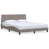 vidaXL Bed Frame without Mattress "Hanko" Taupe 160x200 cm Fabric