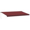 vidaXL Markis manuellt inf&auml;llbar vinr&ouml;d 600x350 cm