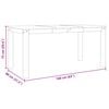 vidaXL Matbord Panama 160x80x75 cm massiv furu