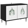 vidaXL TV-sk&aring;p HANAU 69 x 33 x 50,5 cm Svart ek Konstruerat tr&auml;