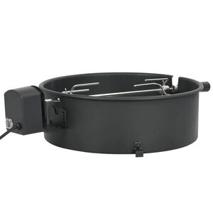 vidaXL Rotisserieset med ring grill 47 cm svart