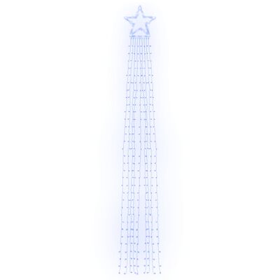 vidaXL Julgransbelysning 320 LED blå 375 cm