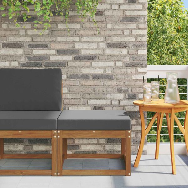 vidaXL Utomhuspall Massivt Akaciatr&auml; Naturf&auml;rg