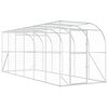 vidaXL H&ouml;nshus mot V&auml;gg Silver 600 x 150 x 215 cm Galvaniserat st&aring;l