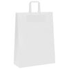 vidaXL Pappersp&aring;sar 250 st med handtag vit 32x12x42 cm