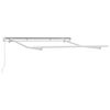 vidaXL Markisram Vit 2,5 x 2 m Metall