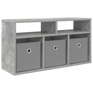 vidaXL L&aring;gsk&aring;p med l&aring;da Betonggr&aring; 72 x 22,5 x 38 cm