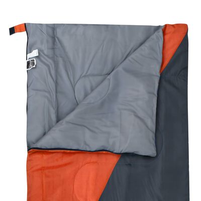 vidaXL Lätta sovsäckar 2 st rektangulär orange 1100 g 10°C