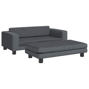 vidaXL Hundb&auml;dd med f&ouml;rl&auml;ngning m&ouml;rkgr&aring; 100x50x30 cm sammet