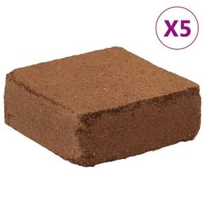 vidaXL Block i kokosfiber 5 st 5 kg vardera 25 kg totalt