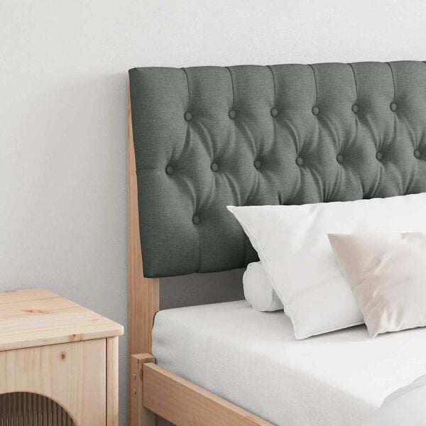 vidaXL Kl&auml;dd s&auml;nggavel M&ouml;rkgr&aring; 180 cm Massiv furu