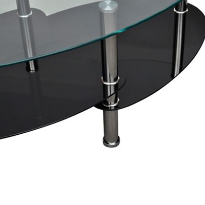 vidaXL Soffbord med exklusiv design svart