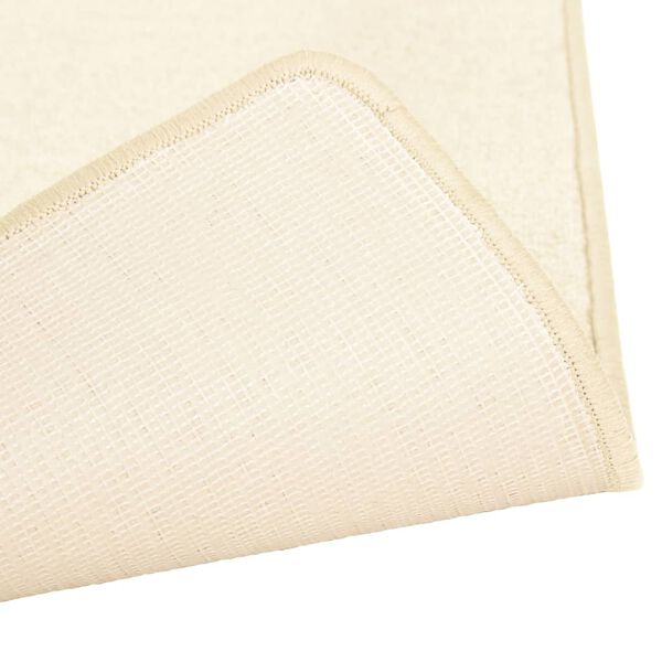 vidaXL Sovrumsmattor 3 st långhårig gräddvit