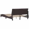 vidaXL Bed Frame without Mattress "Hanko" Dark Brown 140x190cm Fabric