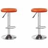 vidaXL Barpall 2 pcs 31 x 31 x 87 cm Konstl&auml;der Sv&auml;ngbar