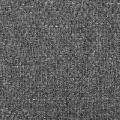 vidaXL Sänggavel med kanter mörkgrå 103x16x118/128 cm tyg