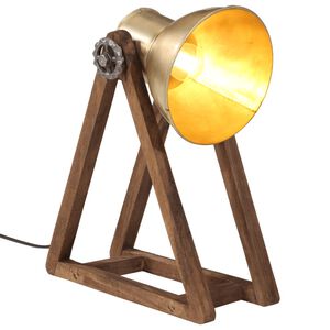 vidaXL Skrivbordslampa 25 W antik m&auml;ssing 30x17x40 cm E27