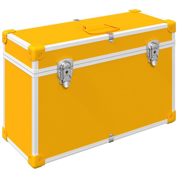 vidaXL Sk&aring;pshandtag 2 pcs Senapsgul 85 x 45 mm Metall