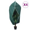 vidaXL Fiberdukar med blixtl&aring;s 4 st 70 g/m&sup2; 3,14x2,5 m