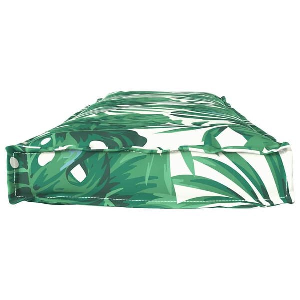 vidaXL Palldyna f&ouml;r b&auml;nk Bladm&ouml;nster 140 x 40 x 8 cm Oxford tyg