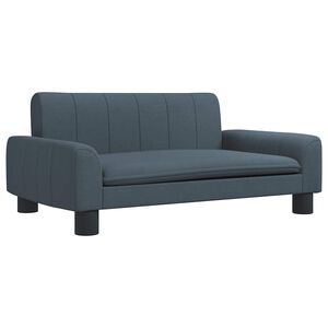 vidaXL Hundb&auml;dd m&ouml;rkgr&aring; 70x45x30 cm tyg