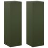 vidaXL V&auml;xtst&auml;ll 2 pcs Olivgr&ouml;n 30 x 30 x 100 cm St&aring;l