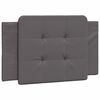 vidaXL Bed Frame without Mattress "Zadar" Black 90x190 cm Faux Leather