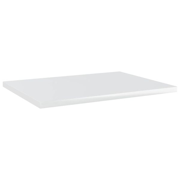 vidaXL Hyllplan 4 st vit h&ouml;gglans 40x30x1,5 cm konstruerat tr&auml;