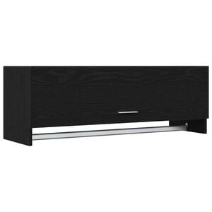 vidaXL Garderob Svart Ek 100 x 32,5 x 35 cm Konstruerat tr&auml;