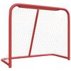 vidaXL Hockeym&aring;l r&ouml;d och vit 183x71x122 cm polyester