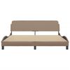 vidaXL Bed Frame "Dover" Cappuccino 180x200 cm Faux Leather