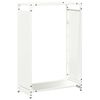 vidaXL Vedst&auml;ll vit 60x28x90 cm kallvalsat st&aring;l