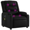 vidaXL Massagef&aring;t&ouml;lj svart konstl&auml;der
