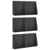 vidaXL St&ouml;dv&auml;gg 6 st 40 x 12 x 30 cm St&aring;l Svart