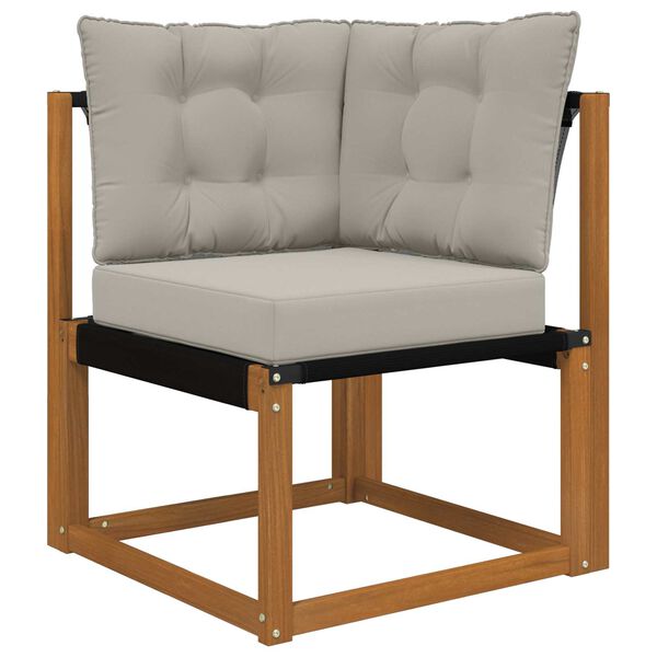 vidaXL Utomhus Soffa Kudde 3 pcs Gr&aring; Polyester