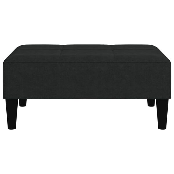 vidaXL Pall svart mikrofibertyg