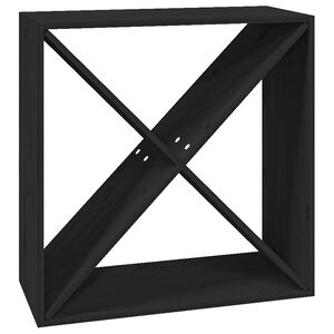 vidaXL Vinsk&aring;p svart 62x25x62 cm massiv furu